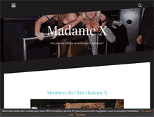 Tablet Screenshot of madame-x.com